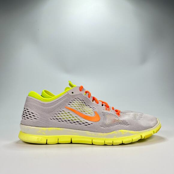 Nike Free 5.0 TR Fit 4 Gray Neon Yellow Running Shoes 629496-003 Women’s Size 9 - Picture 1 of 10
